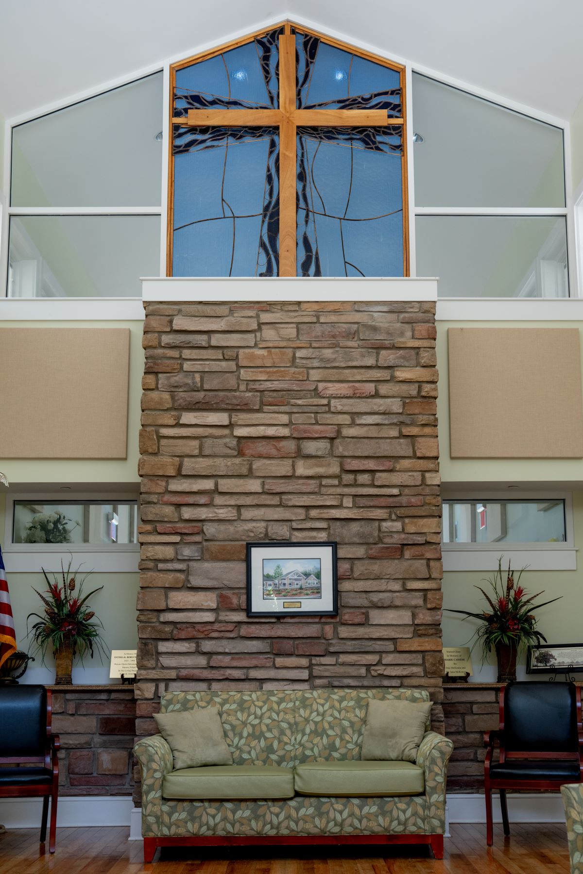 inside common space at Highland Hills Village featuring window decor